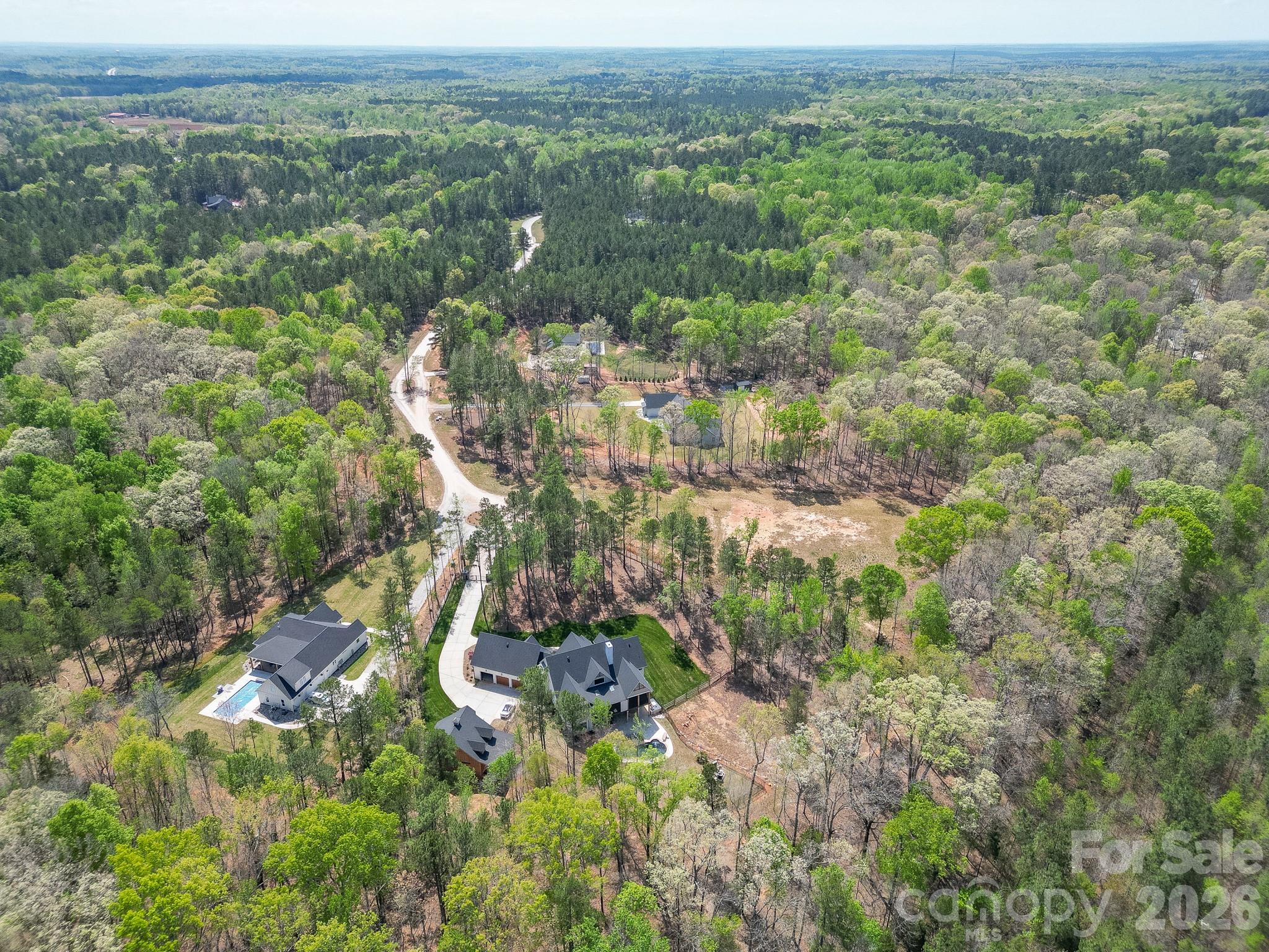2170 Two Sisters Drive Lancaster, SC 29720 - Photo 27 of 35 an aerial view of residential houses with outdoor space and trees
