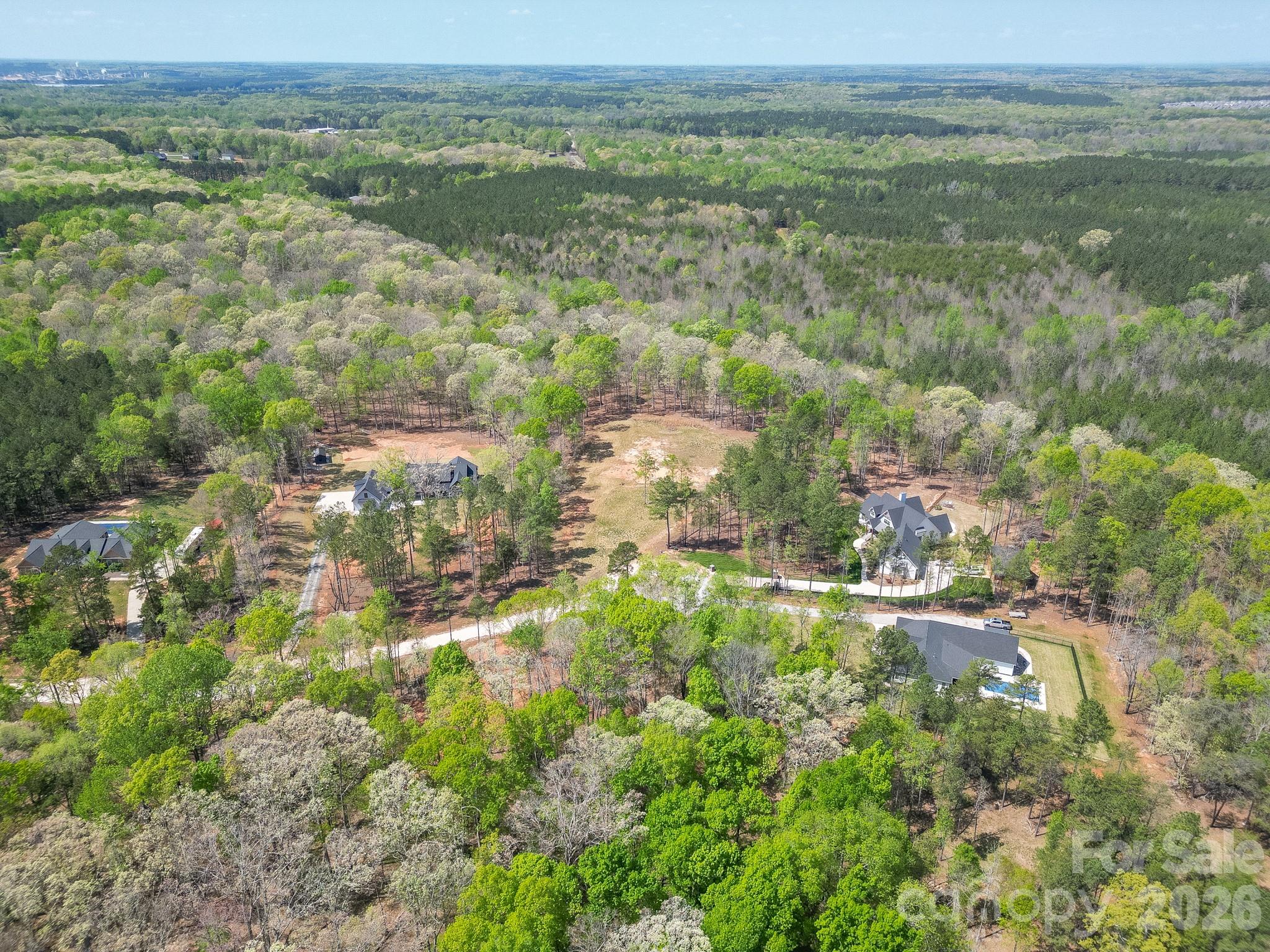 2170 Two Sisters Drive Lancaster, SC 29720 - Photo 31 of 35 an aerial view of residential houses with outdoor space and trees