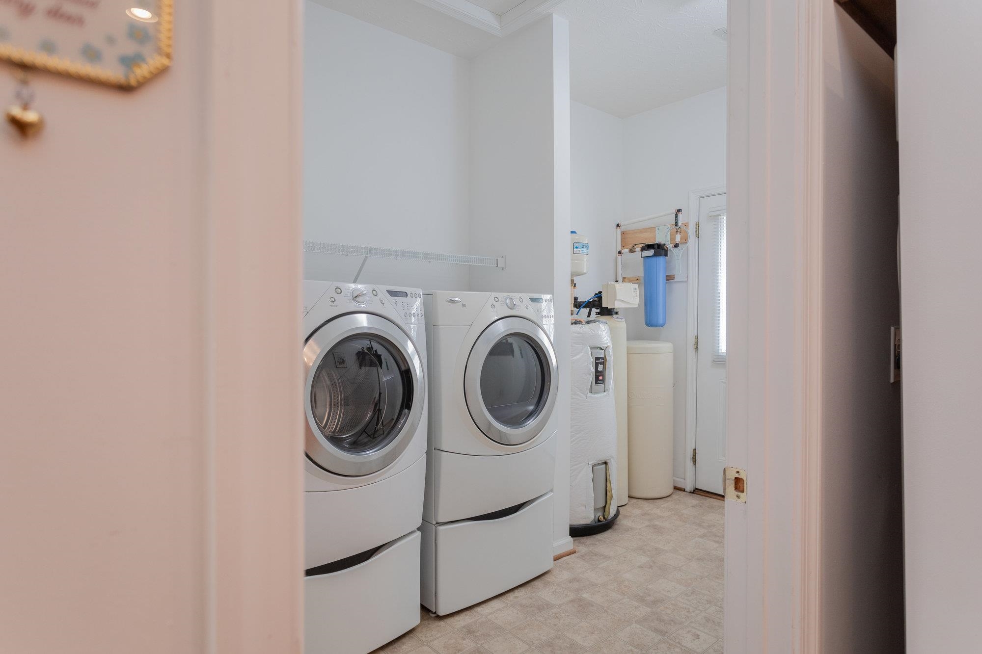 490 Leola Loop Stanley, VA 22851 - Photo 14 of 44 a utility room with dryer and washer