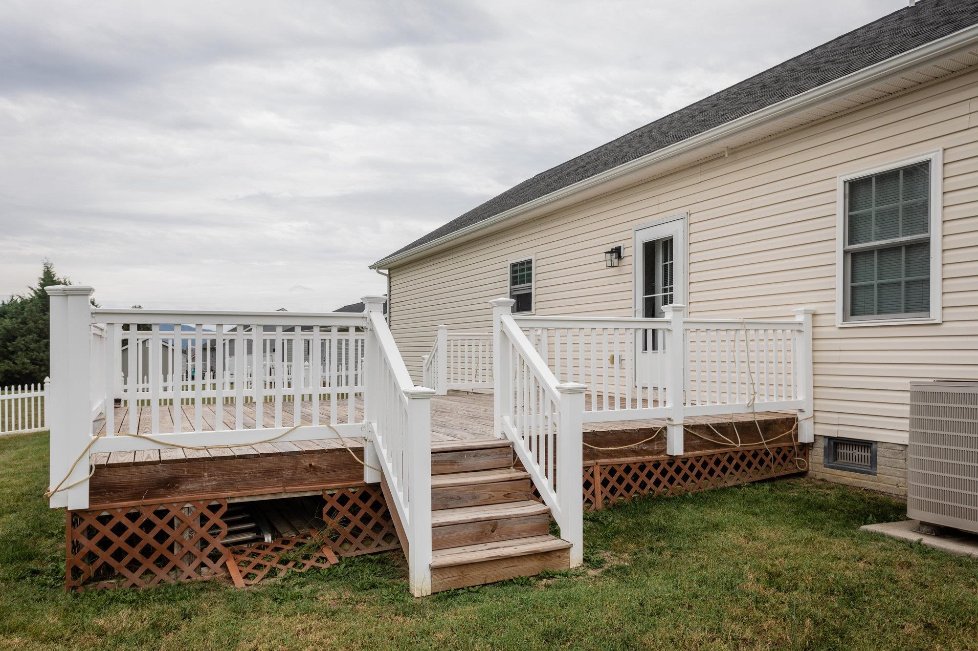 490 Leola Loop Stanley, VA 22851 - Photo 39 of 44 a view of backyard with deck and deck