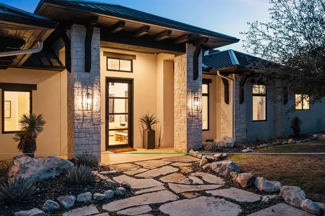 a front view of a house