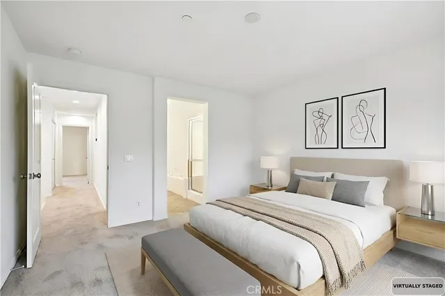 an empty room with a natural light