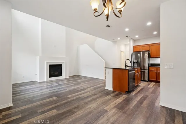 a view of kitchen and microwave