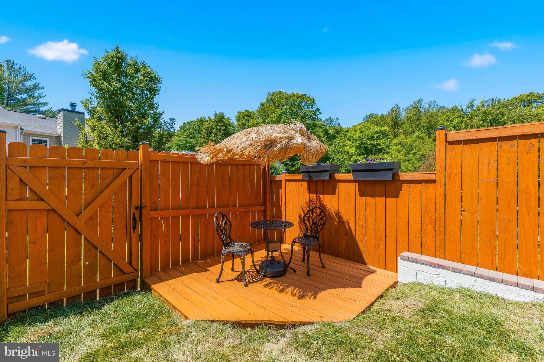 6028 Sweet Dale Court Springfield, VA 22152 - Photo 25 of 29 a backyard of a house with table and chairs