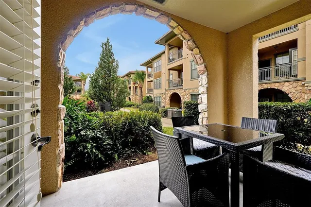 a view of outdoor space and seating