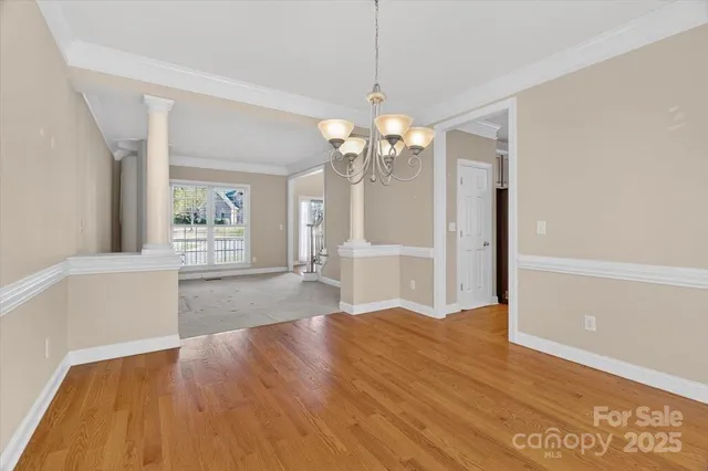 a view of livingroom with hardwood floor and window