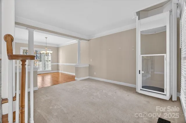 a view of an empty room