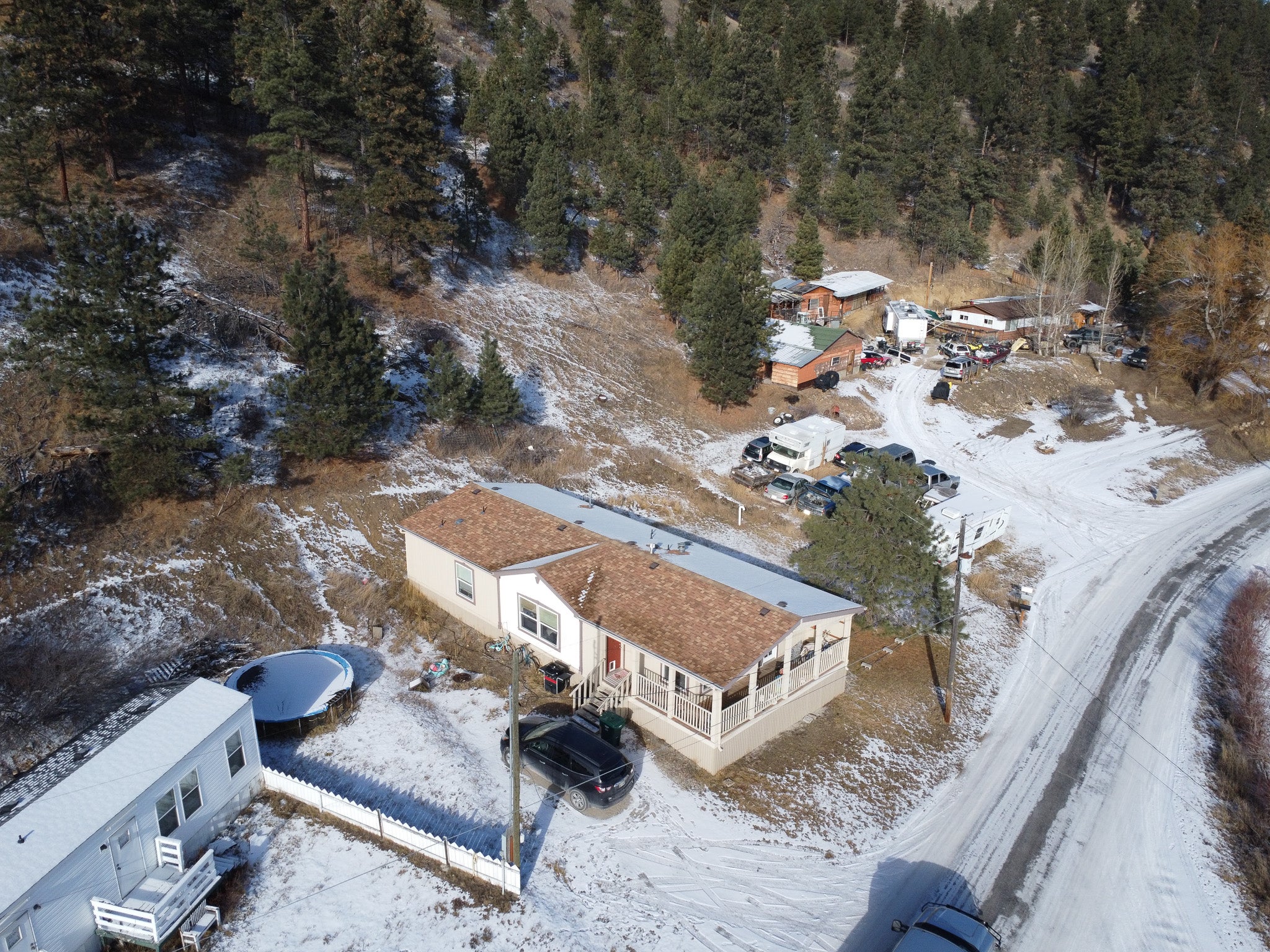 100 Old Alhambra Road Clancy, MT 59634 - Photo 1 of 1 View of snowy aerial view