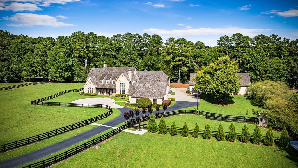 640 A J Land Road Canton, GA 30115 - Photo 9 of 94 an aerial view of a house with swimming pool garden and outdoor seating