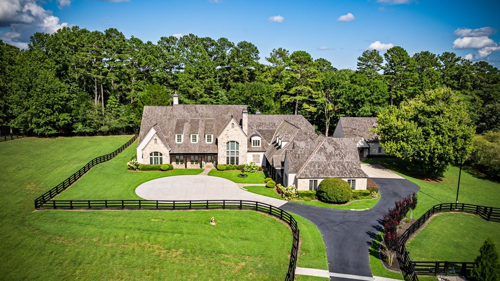 640 A J Land Road Canton, GA 30115 - Photo 10 of 94 an aerial view of a house with swimming pool garden and outdoor seating