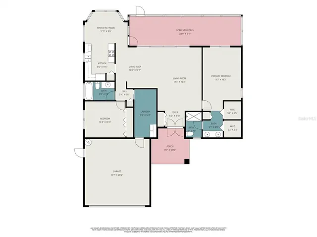 a picture of a kitchen with a microwave