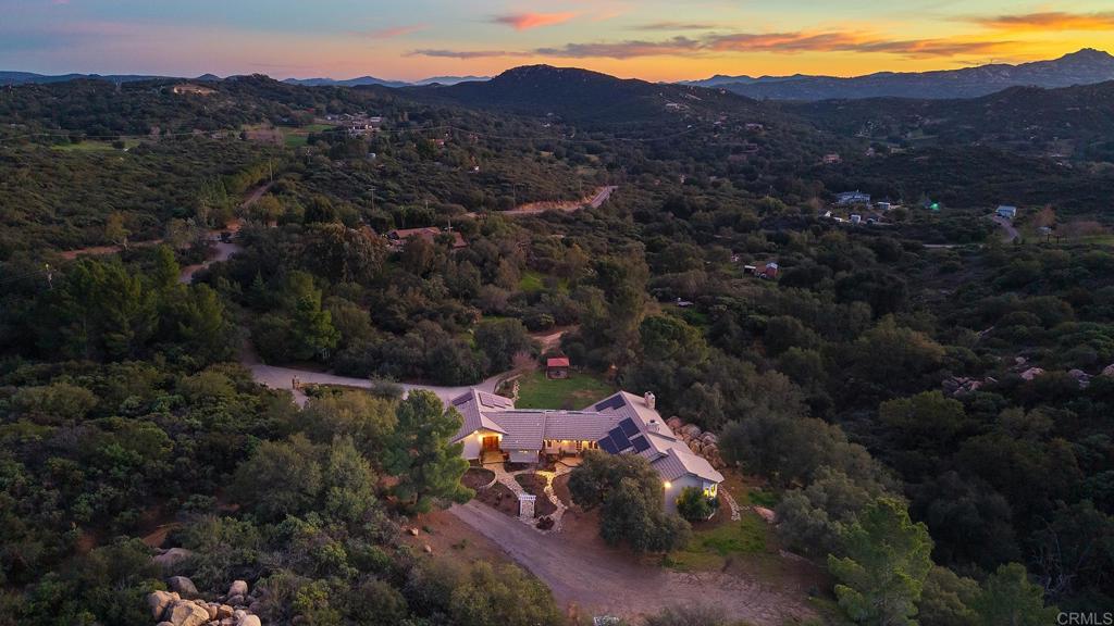 23002 Japatul Valley Road Alpine, CA 91901 - Photo 55 of 65 an aerial view of a house with a garden