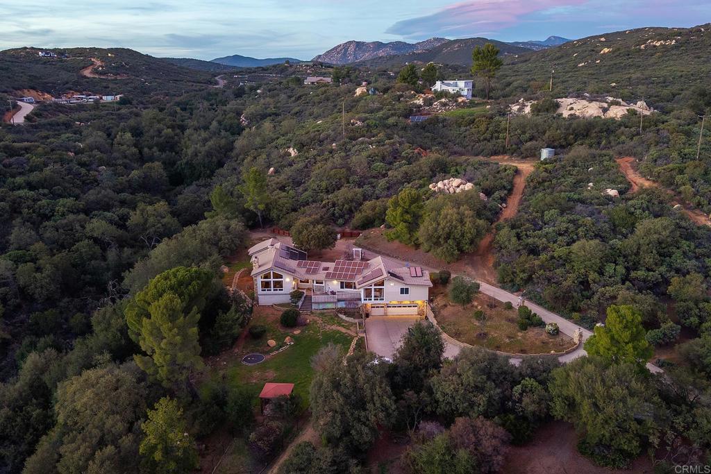 23002 Japatul Valley Road Alpine, CA 91901 - Photo 61 of 65 an aerial view of residential house with outdoor space