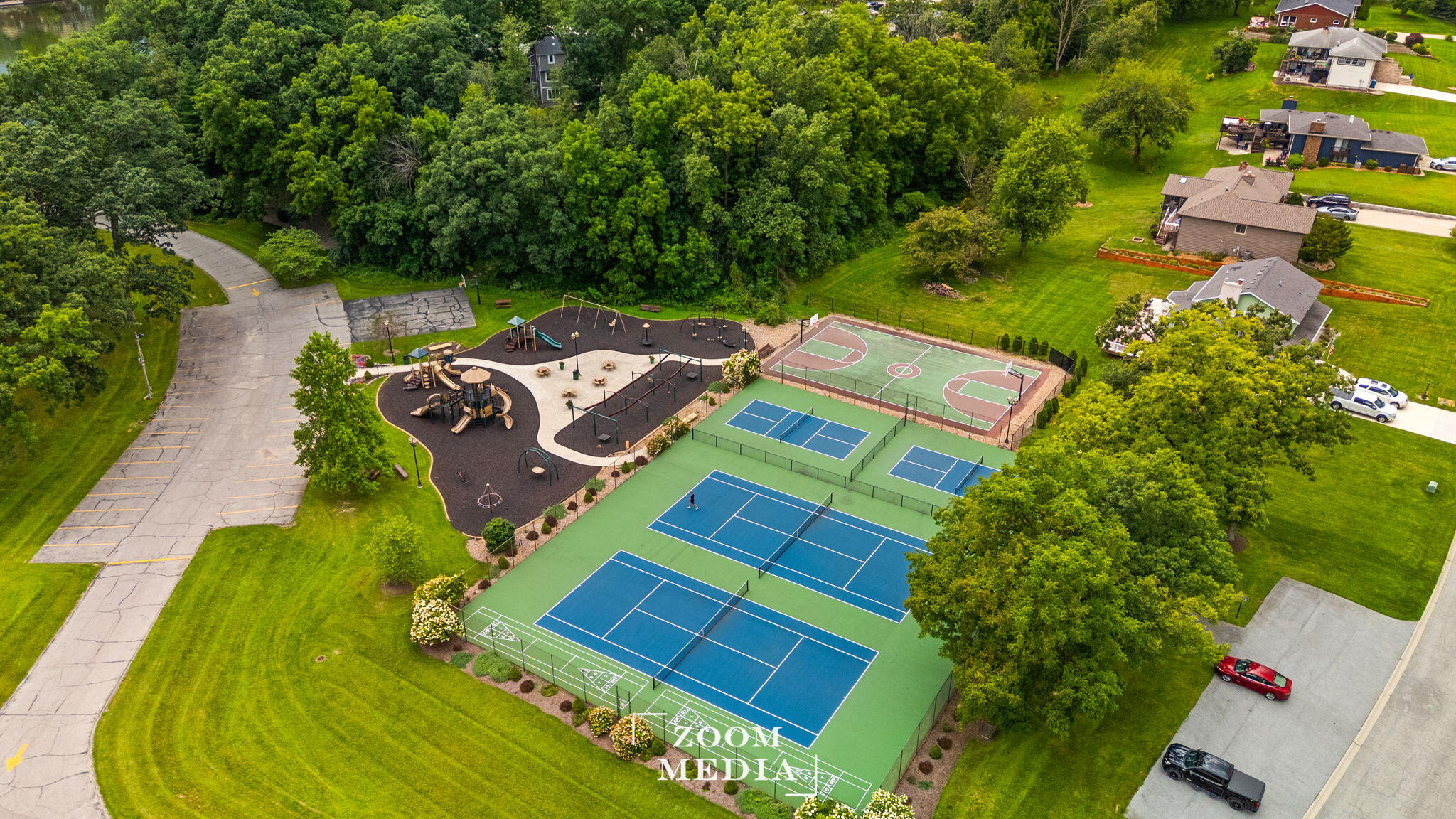 176 Wexford Road Valparaiso, IN 46385 - Photo 49 of 54 an aerial view of a house with a big yard