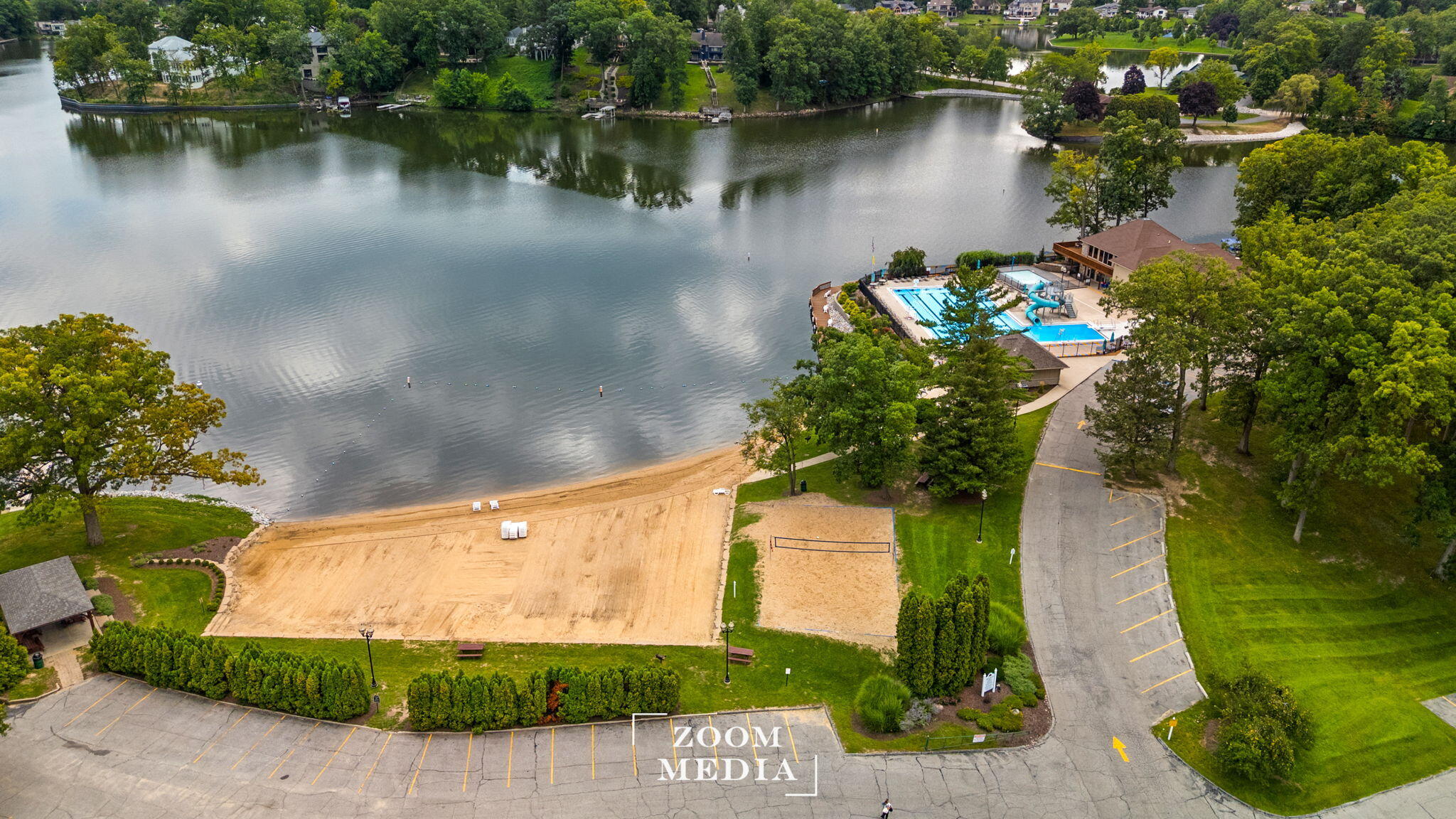 176 Wexford Road Valparaiso, IN 46385 - Photo 51 of 54 a view of a lake with a building in the background
