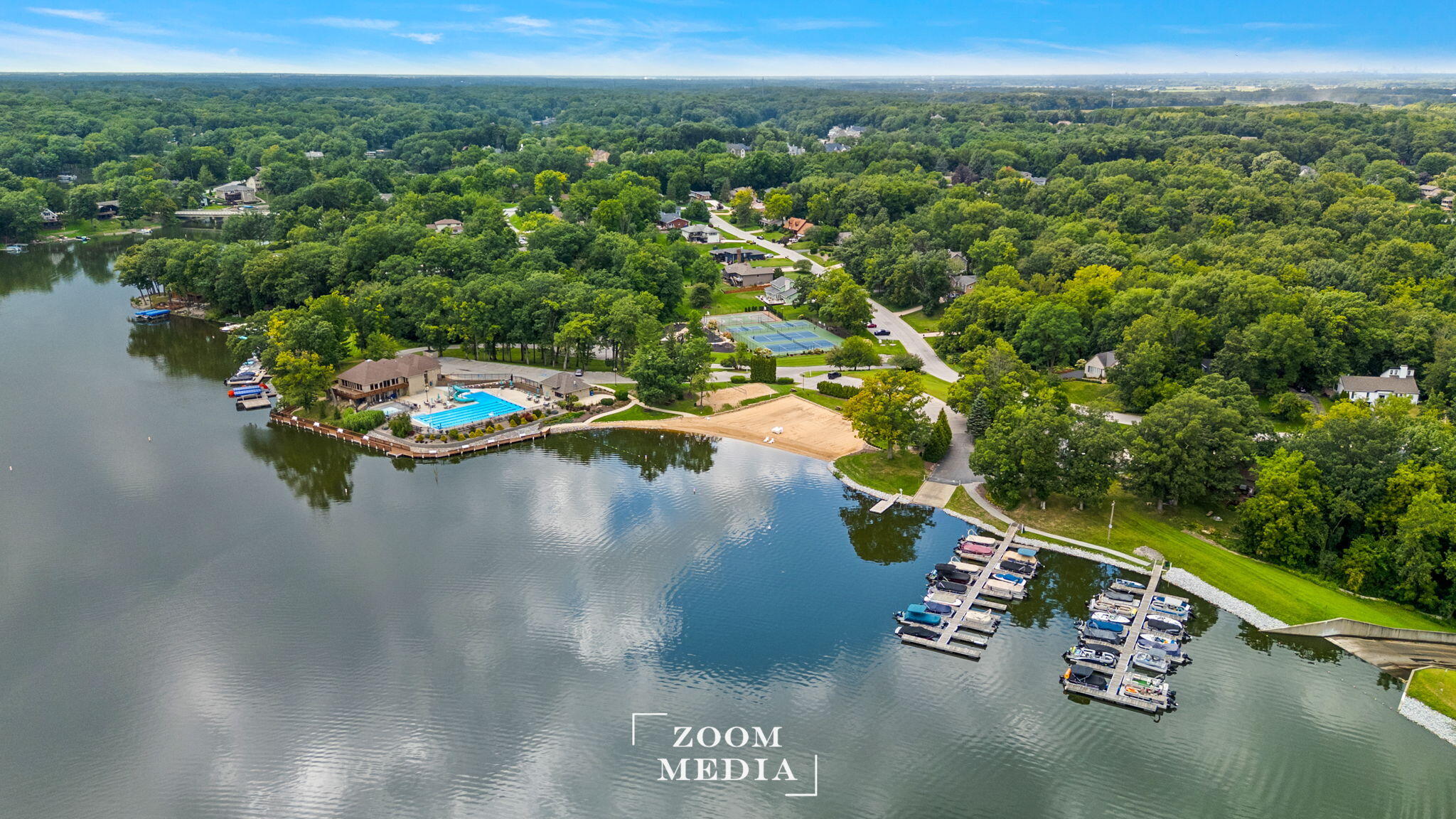 176 Wexford Road Valparaiso, IN 46385 - Photo 52 of 54 a view of a lake with a mountain in the back