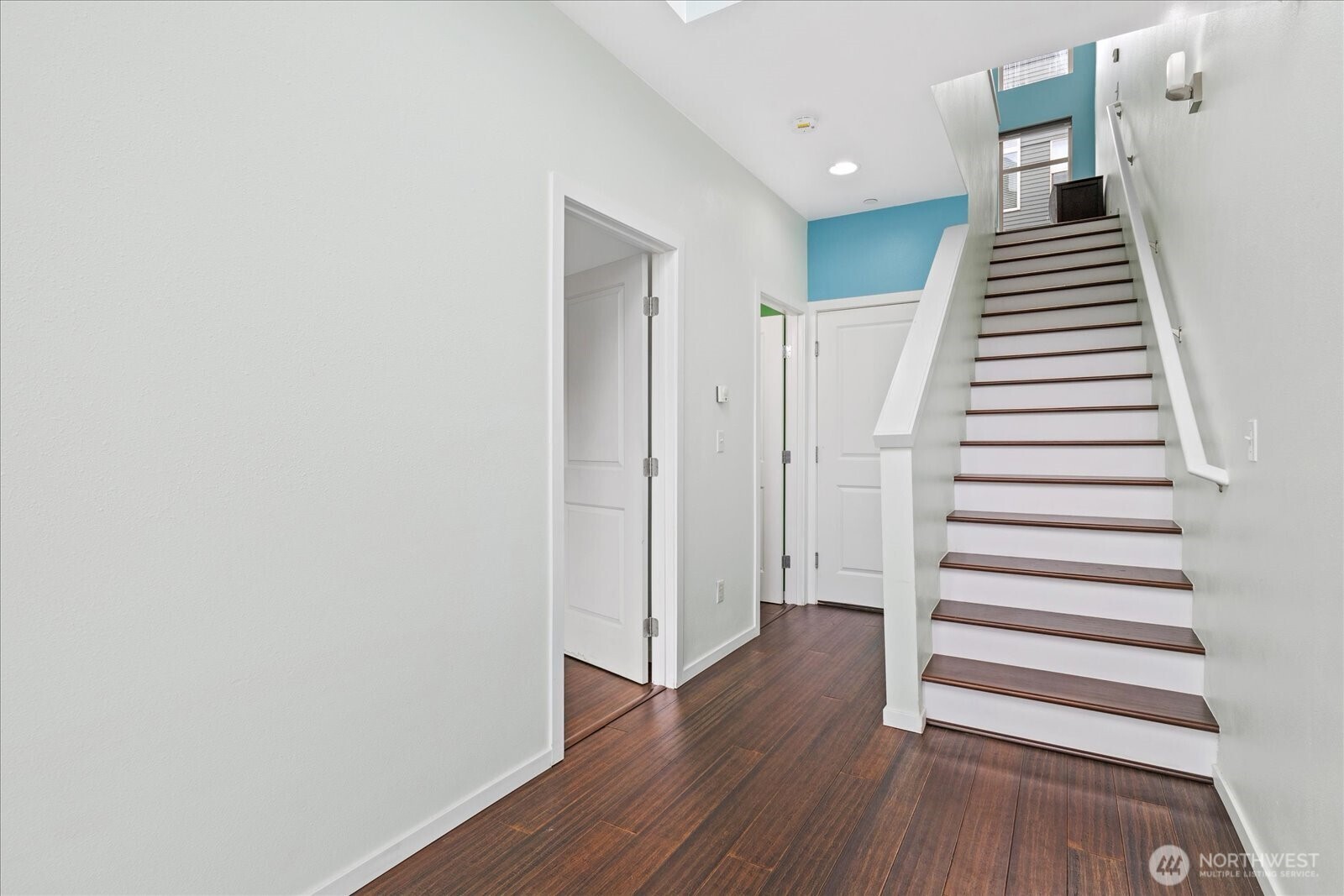 2132 South G Street Tacoma, WA 98405 - Photo 7 of 40 a view of a room with wooden floor and stairs