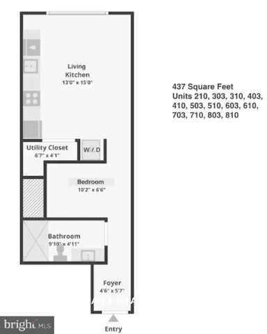 $1,295 | 1201 Vine Street, Unit STUDIO, Philadelphia, PA 19107