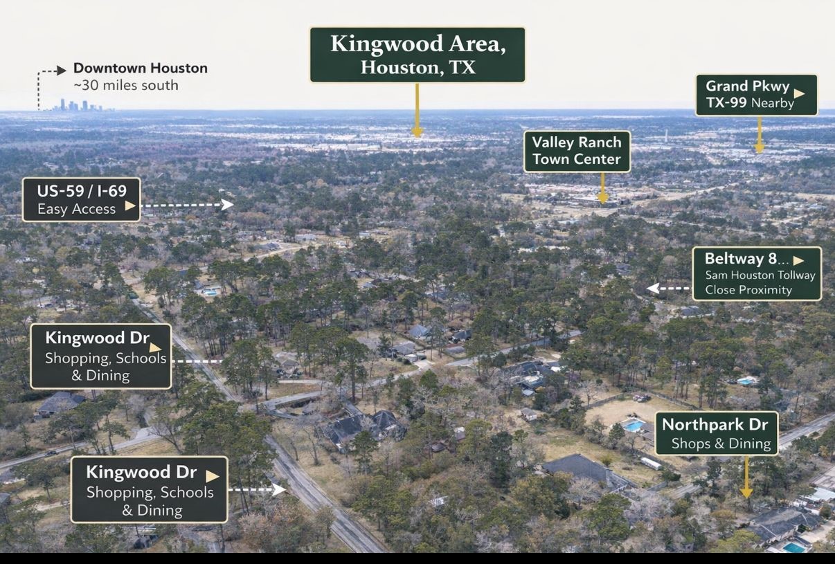 1431 Walnut Lane Houston, TX 77339 - Photo 43 of 44 Great location with easy access to major highways, shopping and downtown in the front of Kingwood