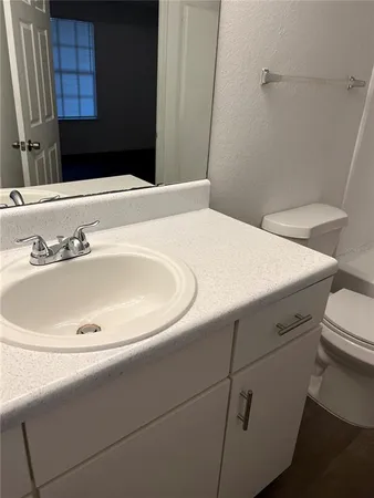 a bathroom with a sink and a toilet