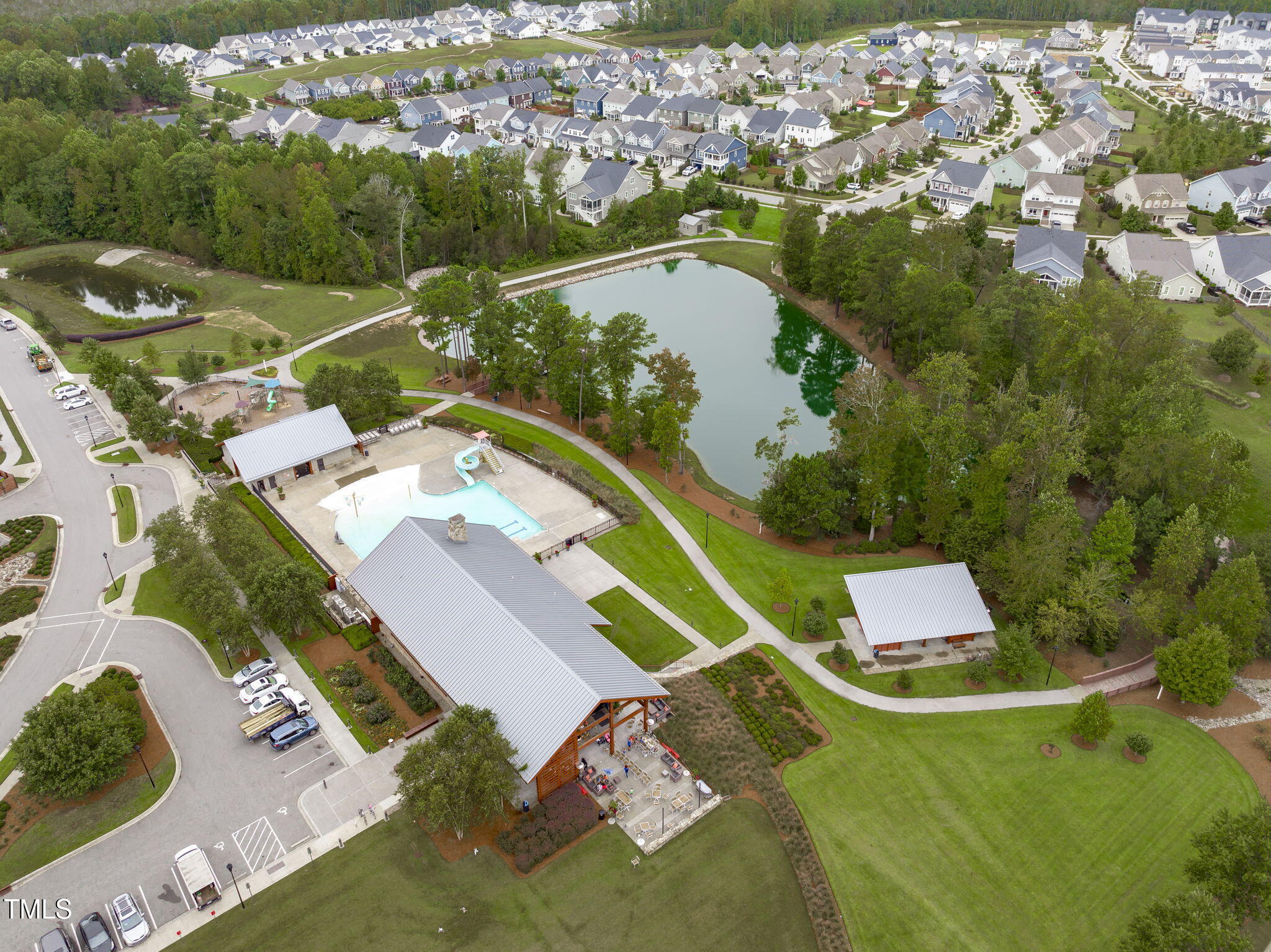 257 Douglas Falls Drive Wendell, NC 27591 - Photo 28 of 34 an aerial view of a house