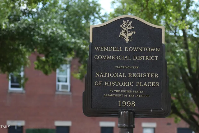 a sign on the side of a building