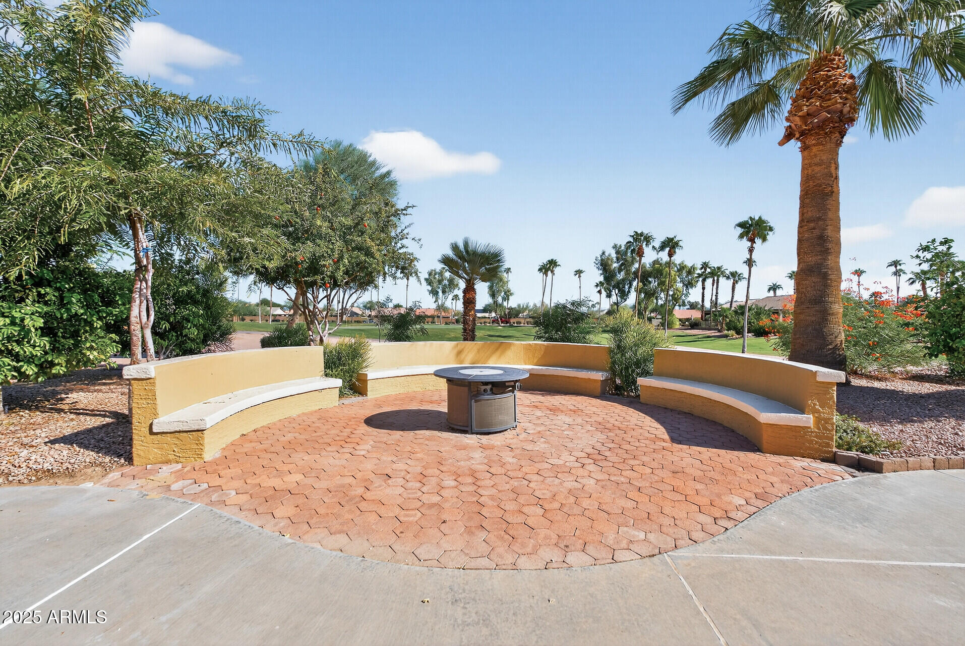 3533 North 159th Lane Goodyear, AZ 85395 - Photo 51 of 65 a view of a swimming pool with a patio and a garden