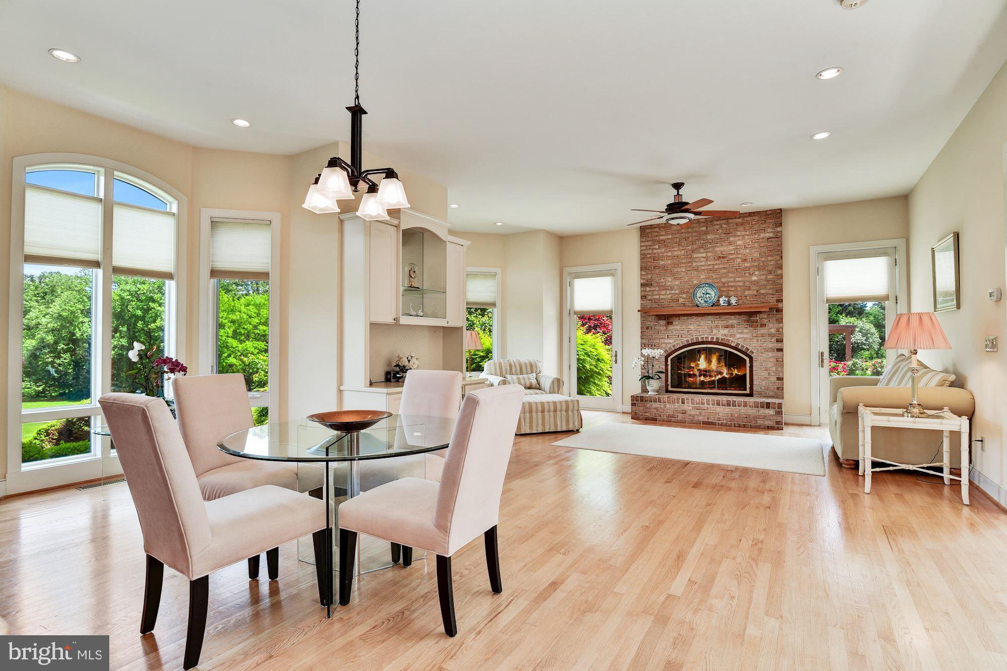13047 Hall Shop Road Highland, MD 20777 - Photo 20 of 58 Open Plan Breakfast Room & Den w/ Fireplace