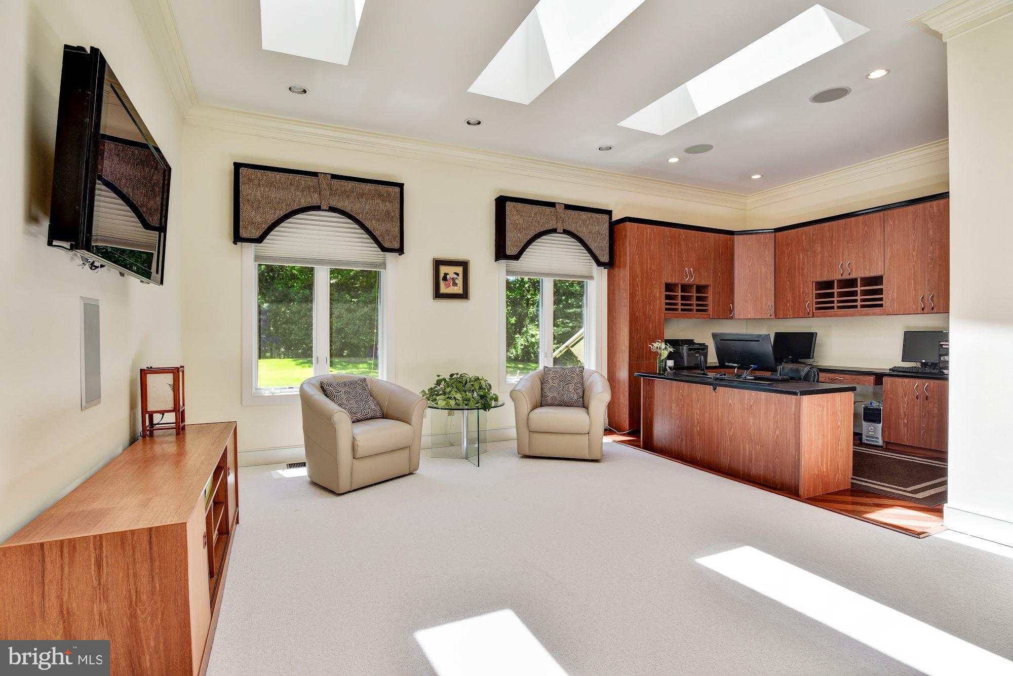 13047 Hall Shop Road Highland, MD 20777 - Photo 28 of 58 Study, Skylights & Built-in Desk System