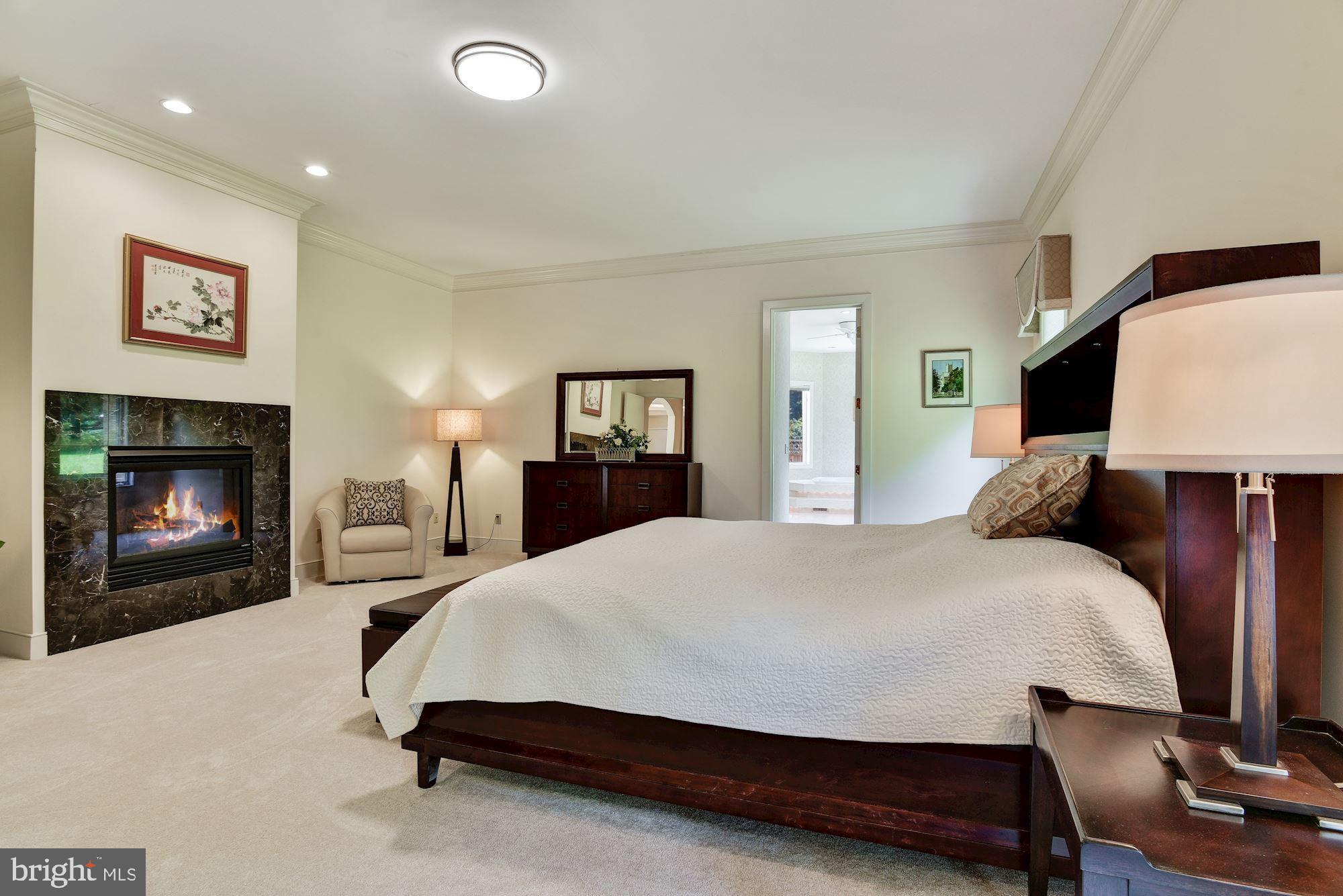 13047 Hall Shop Road Highland, MD 20777 - Photo 29 of 58 Master Bedroom Suite & Gas Fireplace
