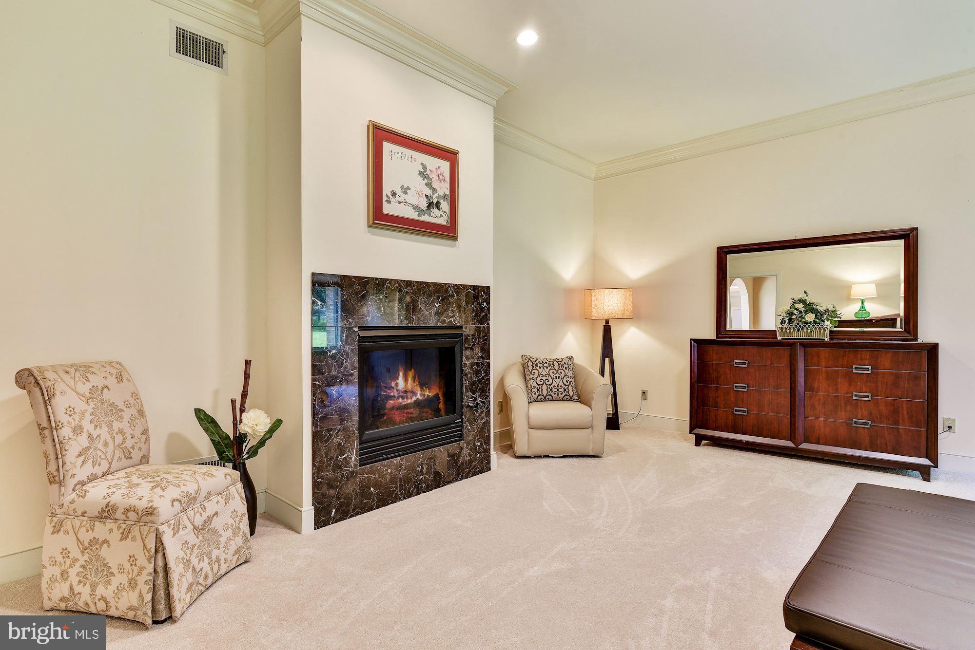 13047 Hall Shop Road Highland, MD 20777 - Photo 30 of 58 Master Suite Sitting Area & Gas Fireplace