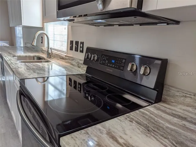 a close view of stove