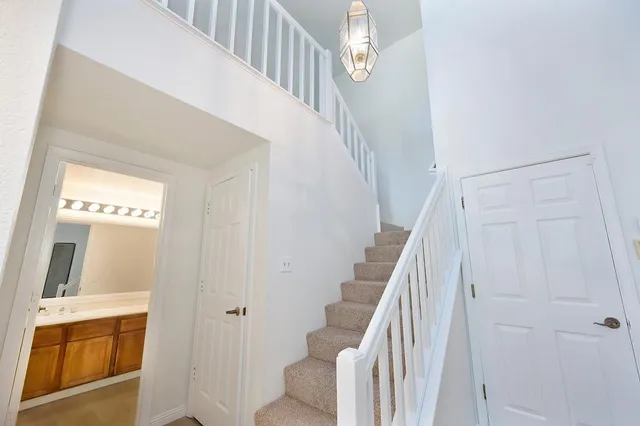 a view of front door with stairs