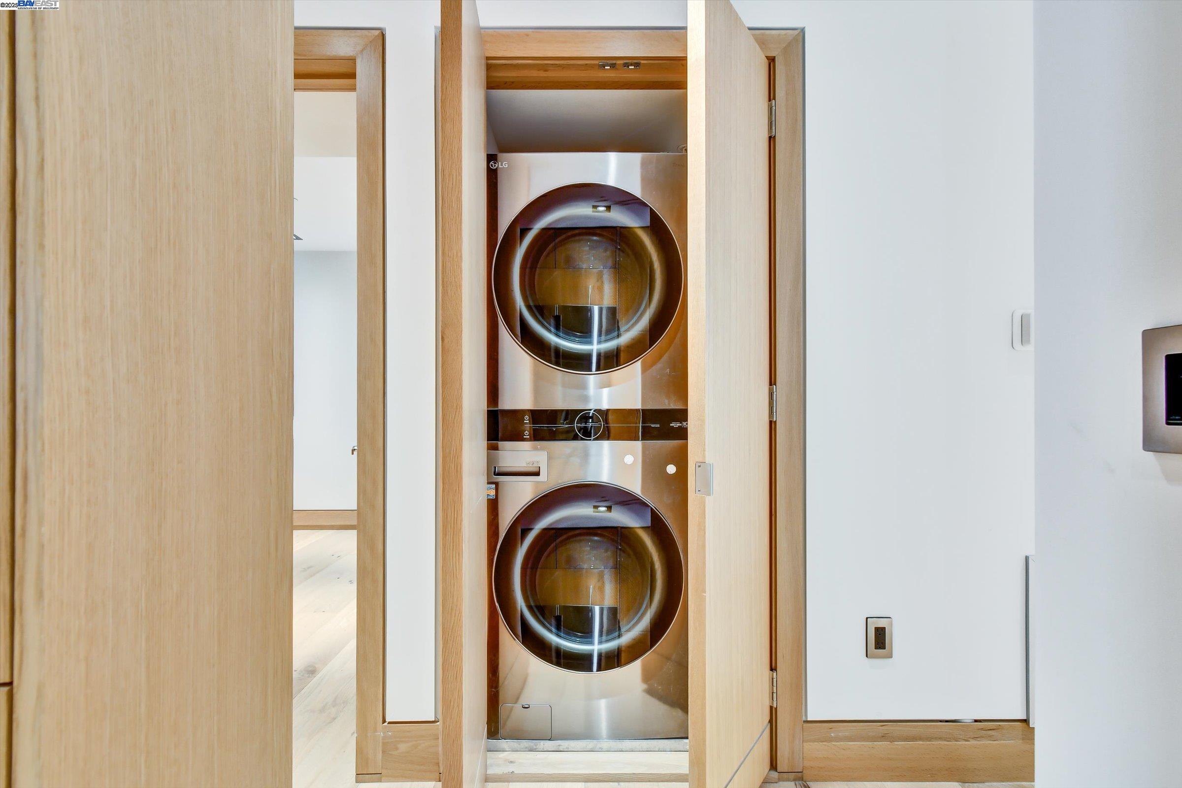 1208 Stanyan Street San Francisco, CA 94117 - Photo 17 of 60 a close view of a utility room with dryer and washer
