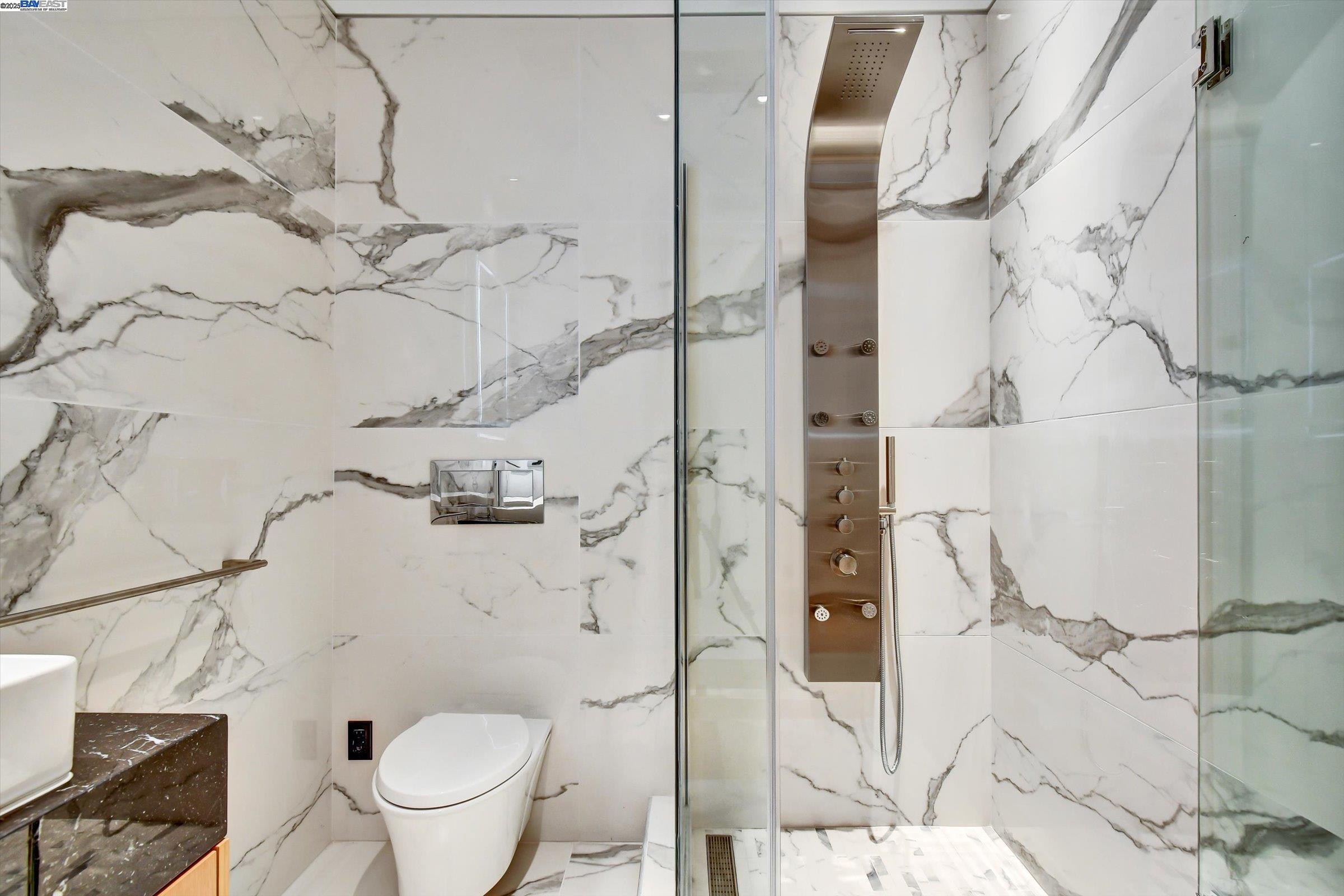 1208 Stanyan Street San Francisco, CA 94117 - Photo 22 of 60 a bathroom with a toilet and shower