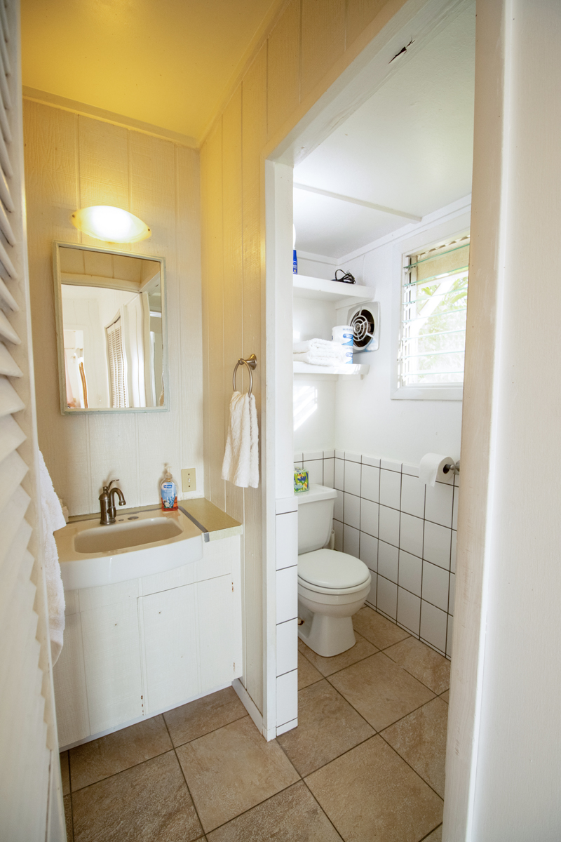 84-5063 Hawaii Belt Road Captain Cook, HI 96704 - Photo 22 of 30 a bathroom with a sink a toilet and shower
