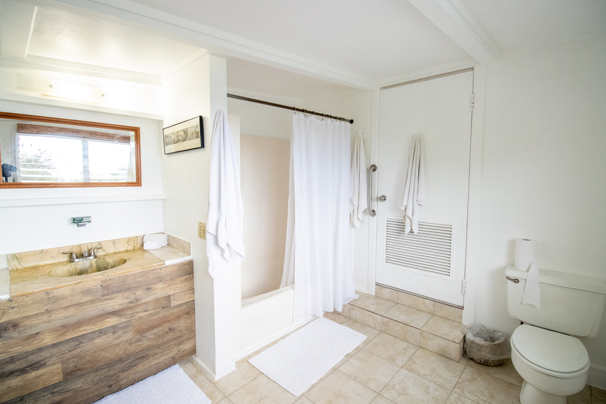 84-5063 Hawaii Belt Road Captain Cook, HI 96704 - Photo 28 of 30 a bathroom with a sink a toilet and shower