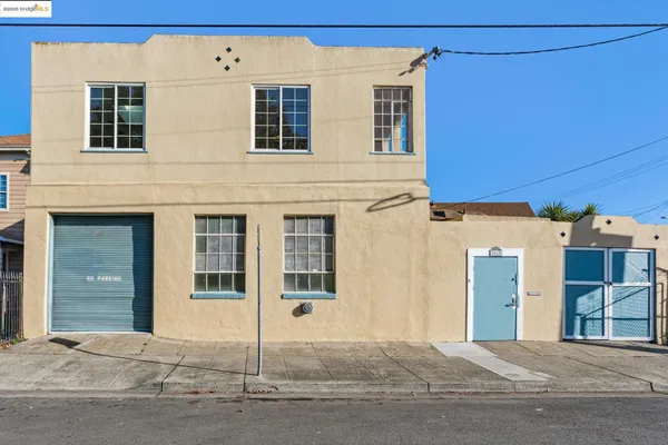 a view of a building with a entrance door