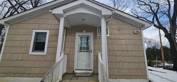 a view of a door of the house