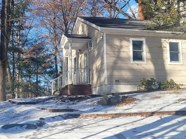 a front view of a house
