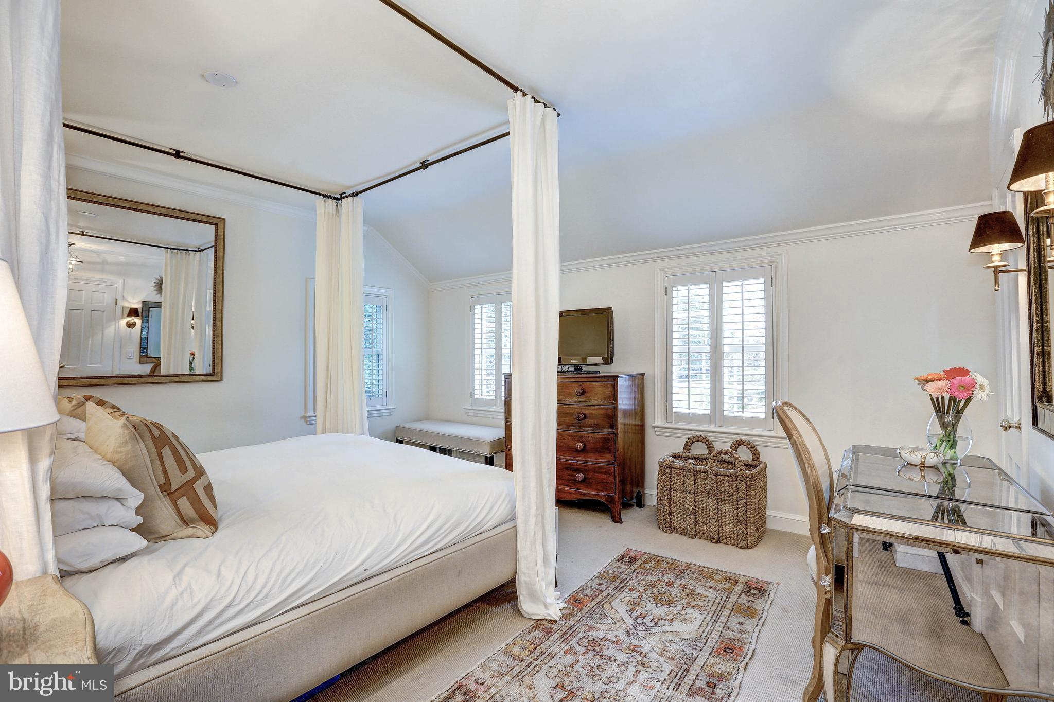 6001 Gloster Road Bethesda, MD 20816 - Photo 35 of 64 Master bedroom, plantation shutters.