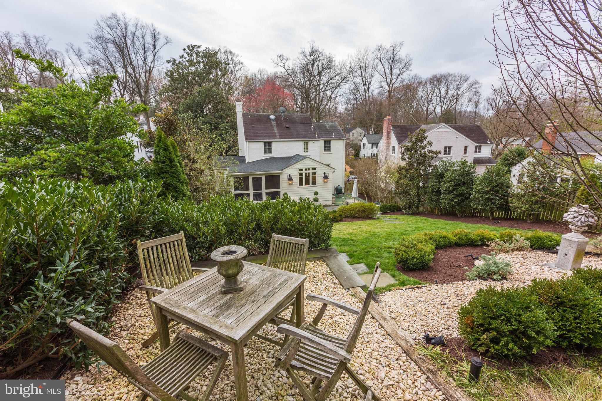 6001 Gloster Road Bethesda, MD 20816 - Photo 64 of 64 Level area overlooks the expansive garden.