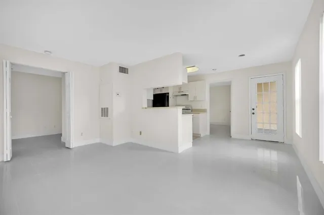 a view of a livingroom with an empty space