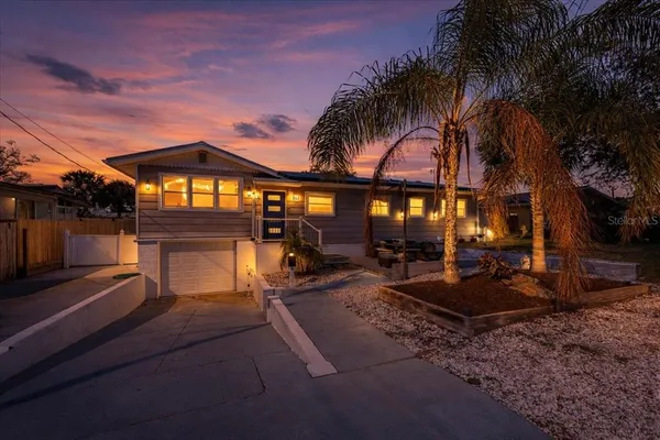 a view of a house with a patio