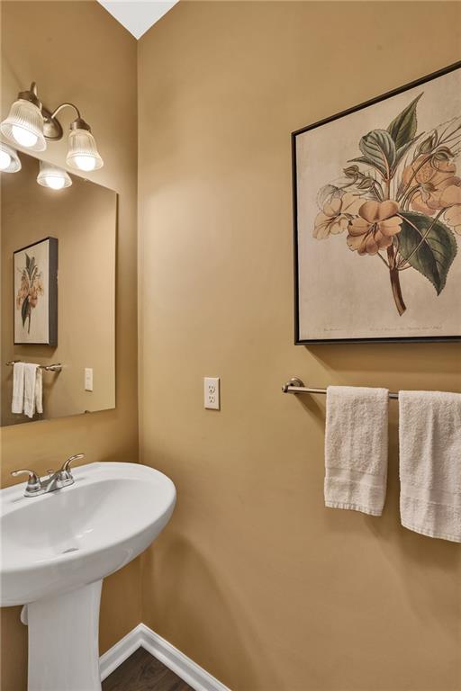 201 Millstream Lane Zelienople, PA 16063 - Photo 19 of 48 a bathroom with a sink and mirror