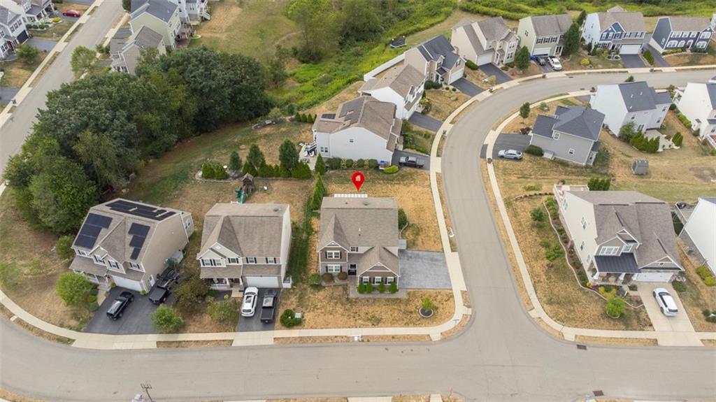 201 Millstream Lane Zelienople, PA 16063 - Photo 48 of 48 an aerial view of a house with a swimming pool