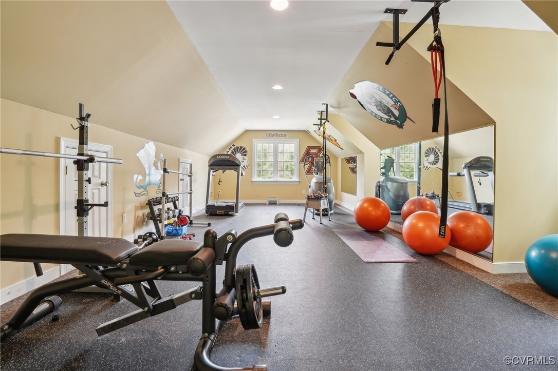 17501 Old Ridge Road Montpelier, VA 23192 - Photo 35 of 45 a room with gym equipment