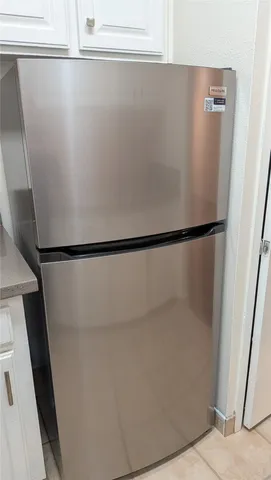 a view of small space with racks on the wall