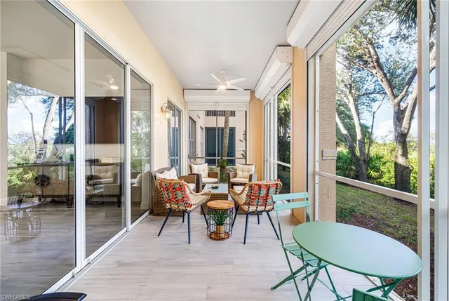 a outdoor space with furniture