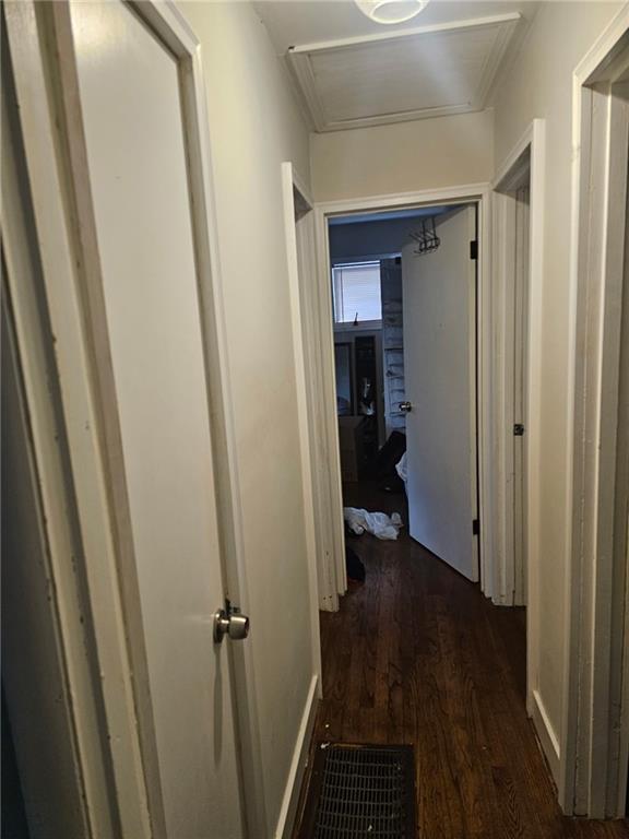 5341 Old Floyd Road Southwest Mableton, GA 30126 - Photo 5 of 8 a view of a hallway with wooden floor and closet
